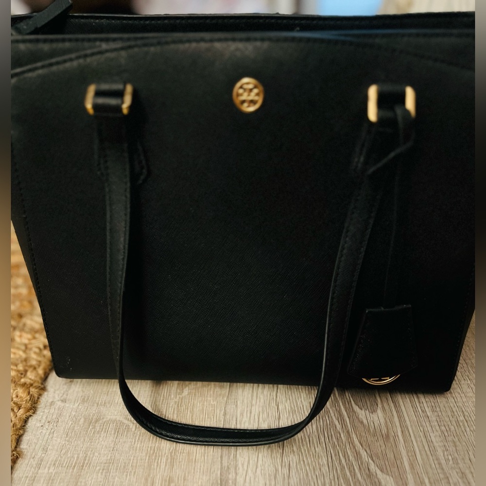 Tory Burch Robinson Leather Tote - Picture 3 of 12